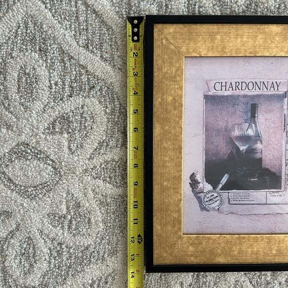 Bombay Wine Prints, Black Frame w/Gold Matting -Set of 4 - Picture 2 of 4